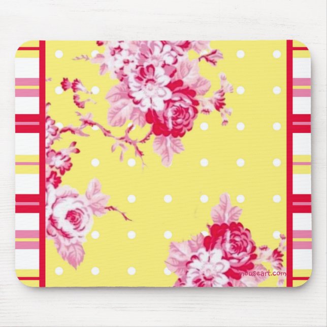 Vintage Cottage Mousepad Musmatta (Framsidan)