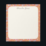 Vintage Cottagecore Boho Ditsy Blommigt Personlig Anteckningsblock<br><div class="desc">Vintage Cottagecore Boho Ditsy Blommigt Personlig Anteckningsblock</div>