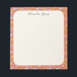 Vintage Cottagecore Boho Ditsy Blommigt Personlig Anteckningsblock<br><div class="desc">Vintage Cottagecore Boho Ditsy Blommigt Personlig Anteckningsblock</div>