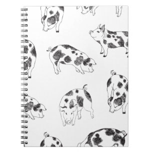 Vintage Cottagecore Gris Linje Konst Minimalistisk Anteckningsbok