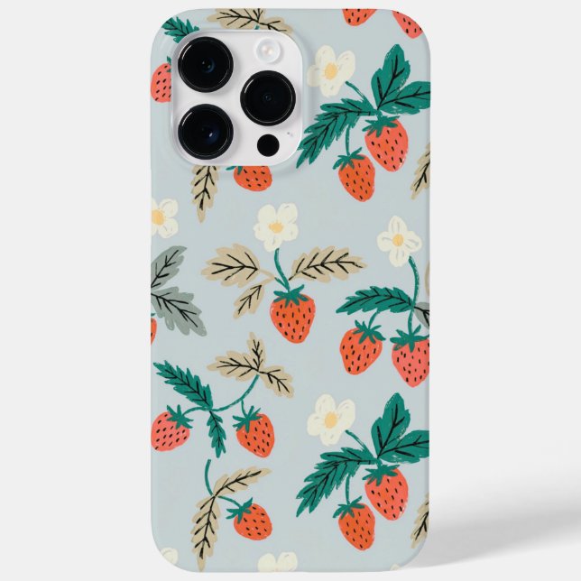 Vintage Cottagecore Strawberry Pattern (Baksida)