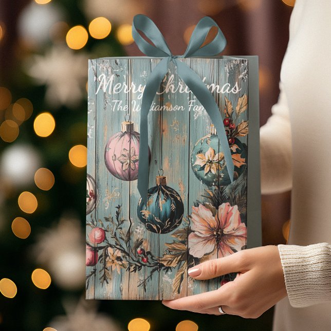 Vintage Country Christmas Rustic Farmhouse Wood (Skapare uppladdad)
