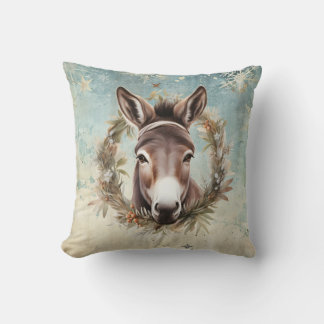 Vintage country Donkey Christmas Kudde