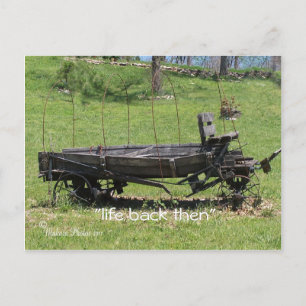 Vintage Covered Wagon - anpassa Vykort