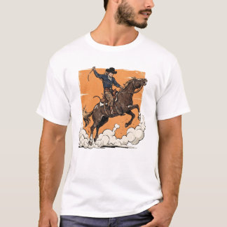 Vintage Cowboy Häst T-Shirt