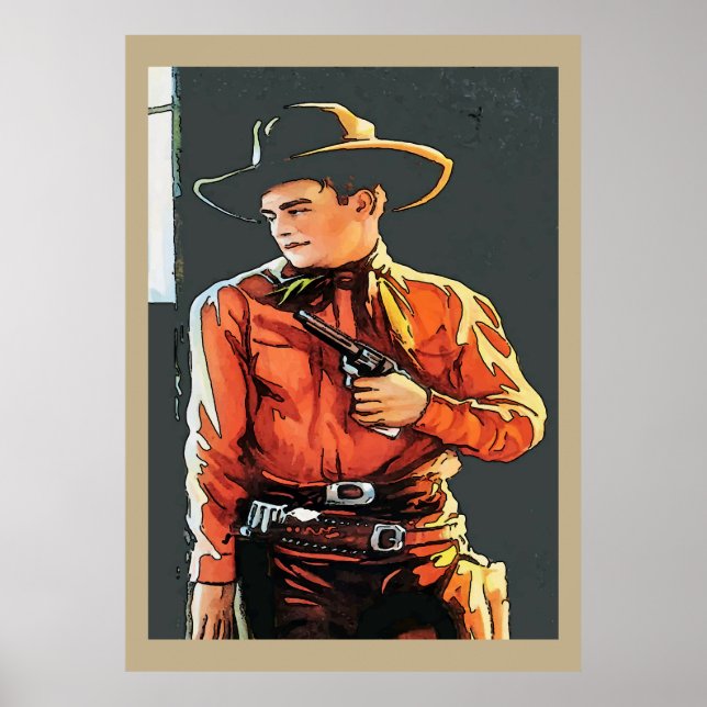 Vintage Cowboy Poster (Framsidan)