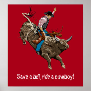 Vintage cowboy poster