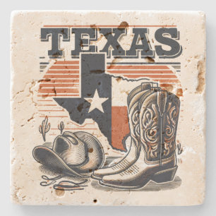 Vintage Cowboy Texas Stenunderlägg