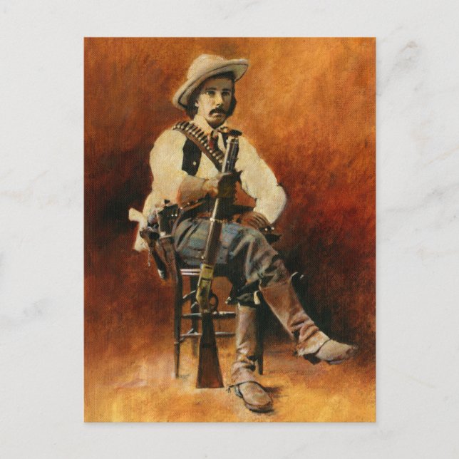 Vintage Cowboy-vykort Vykort (Framsida)