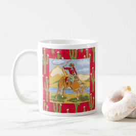 Vintage Cowboy Western Rodeo Vilda western Kaffemugg