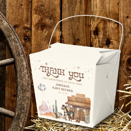 Vintage Cowboy Western Thank You Presentaskar