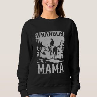 Vintage Cowboy Westernare Land Wranglin Mamma Mamm T Shirt