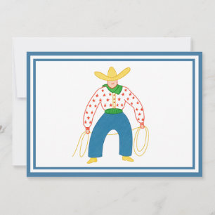 Vintage Cowboyplatta tack ditt kort