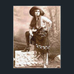Vintage Cowboys 21 Vykort<br><div class="desc">Fin cowgirl. Jag tror inte det här är Annie Oakley på det här vintagen vykort</div>