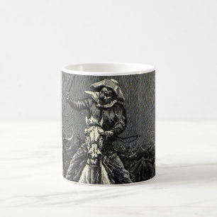 Vintage Cowboys, A Stampede av Frederic Remington Kaffemugg