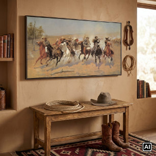 Vintage Cowboys, ett streck för timmer från Reming Poster