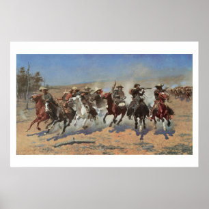 Vintage Cowboys, ett streck för timmer från Reming Poster