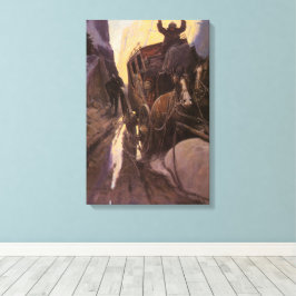 Vintage Cowboys, Håll upp i kanjonen av NC Wyeth Canvastryck
