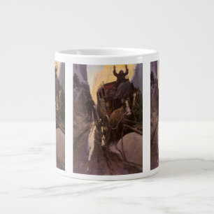 Vintage Cowboys, Hold Up i kanjonen av NC Wyeth Jumbo Mugg