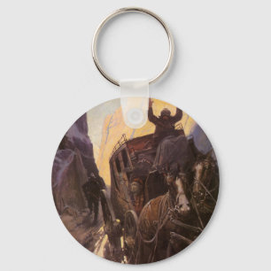 Vintage Cowboys, Hold Up i kanjonen av NC Wyeth Nyckelring