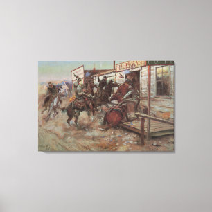 Vintage Cowboys, In Without Knocking av CM Russell Canvastryck