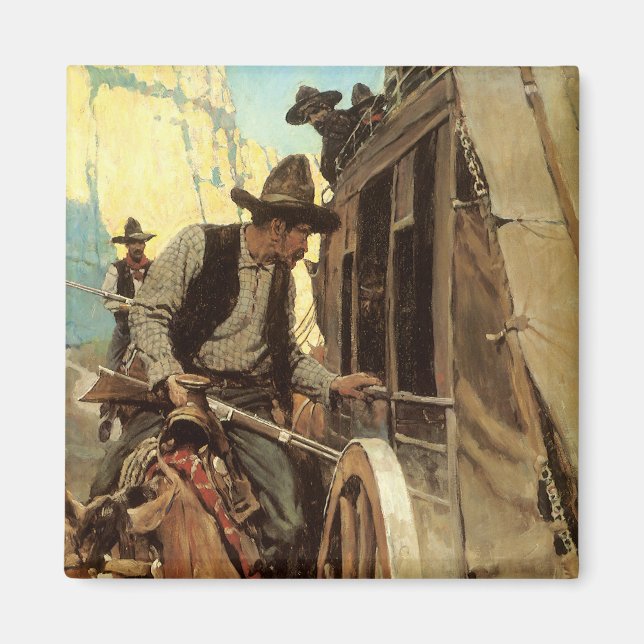 Vintage Cowboys, NC Wyeth. Magnet (Framsidan)