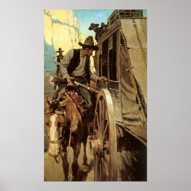 Vintage Cowboys, NC Wyeth. Poster (Framsidan)
