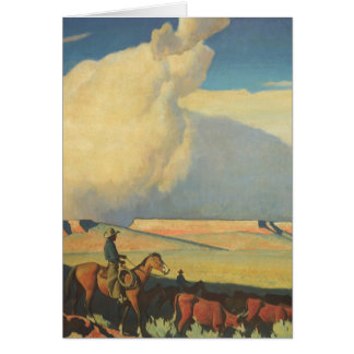 Vintage Cowboys, Open Range av Maynard Dixon Hälsningskort