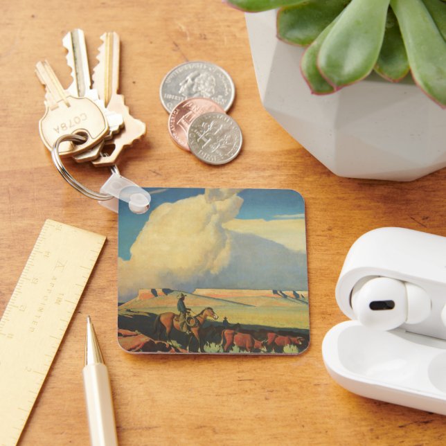 Vintage Cowboys, Open Range av Maynard Dixon Nyckelring (Skrivbord)