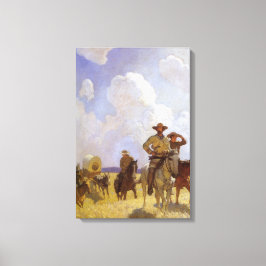 Vintage Cowboys, Parkman Outfit av NC Wyeth Canvastryck