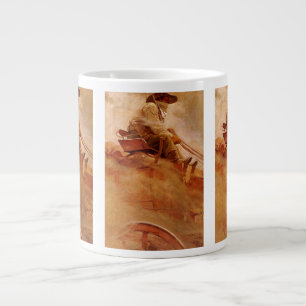 Vintage Cowboys, The Ore Wagon av NC Wyeth Jumbo Mugg