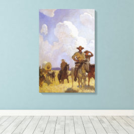 Vintage Cowboys, The Parkman Outfit av NC Wyeth Canvastryck