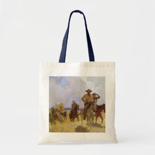 Vintage Cowboys, The Parkman Outfit av NC Wyeth Tygkasse