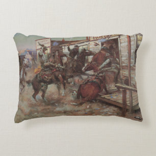 Vintage Cowboys, utan CM Russell. Prydnadskudde