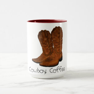 Vintage cowboystövlar mugg