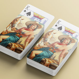 Vintage Cowgirl Casinokort