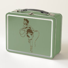Vintage Cowgirl Lunchbox