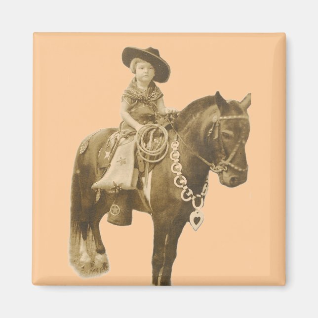 VINTAGE COWGIRL MAGNET (Framsidan)