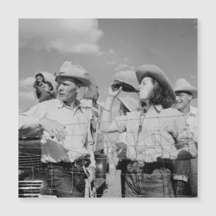 Vintage Cowgirl och Cowboys Photographic Postcard