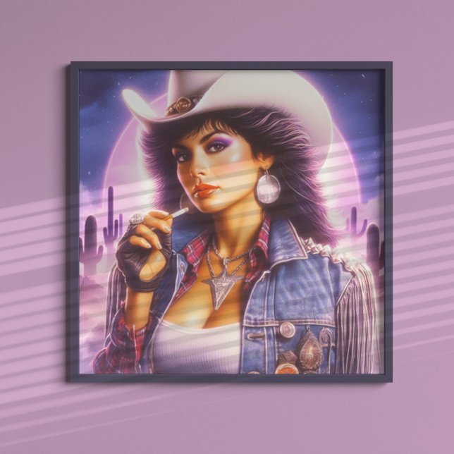 Vintage Cowgirl Poster (Skapare uppladdad)