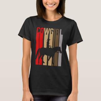 Vintage Cowgirl Silhuett. T Shirt