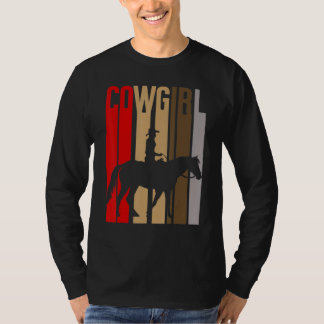 Vintage Cowgirl Silhuett. T Shirt