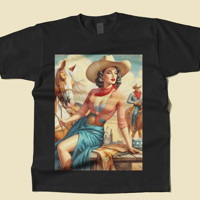 Vintage Cowgirl T Shirt (Skapare uppladdad)