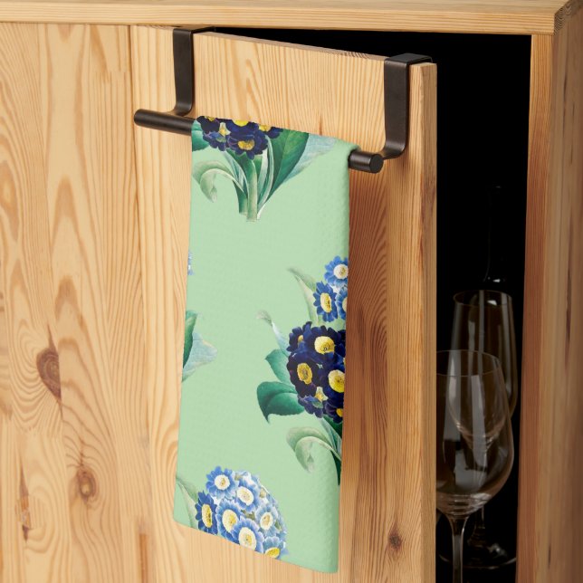 Vintage Cowgla Primrose botaniska kökshanddukar (Thirds Fold)