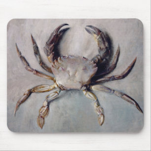 Vintage Crab-målning Musmatta