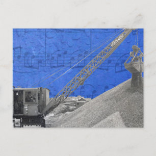 Vintage Crane Operator Northwest Crane Vykort