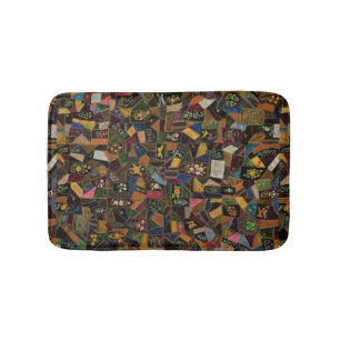 Vintage Crazy Quilt Badrumsmatta
