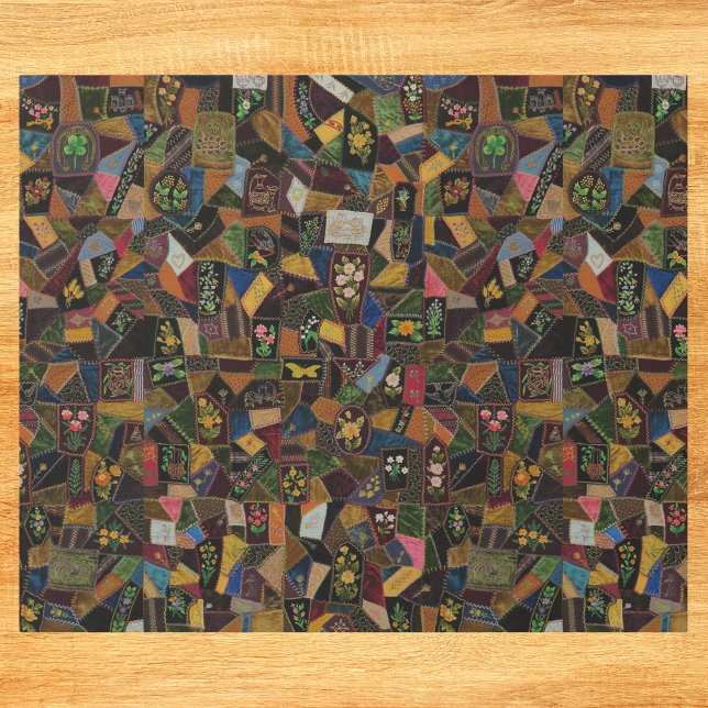 Vintage Crazy Quilt Presentpapper (Skapare uppladdad)