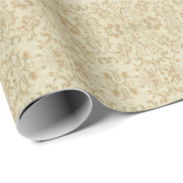 Vintage Creams Floral Gift Wrapping Paper Presentpapper