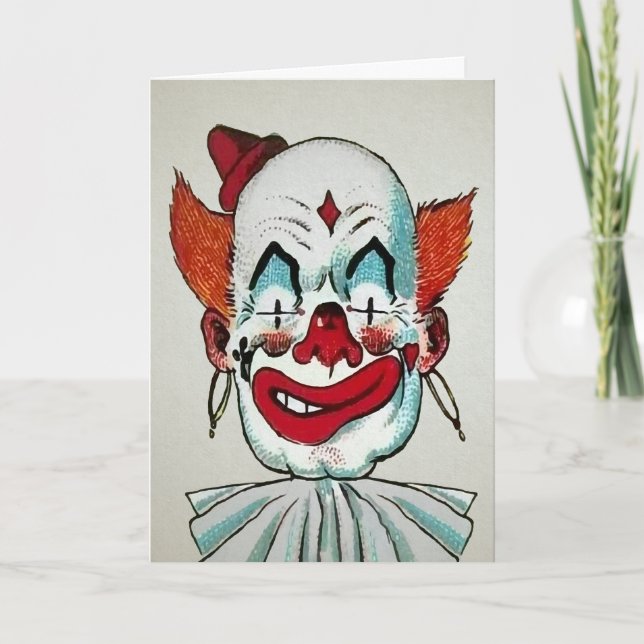 Vintage Creepy Clothday Card Helgkort (Framsida)